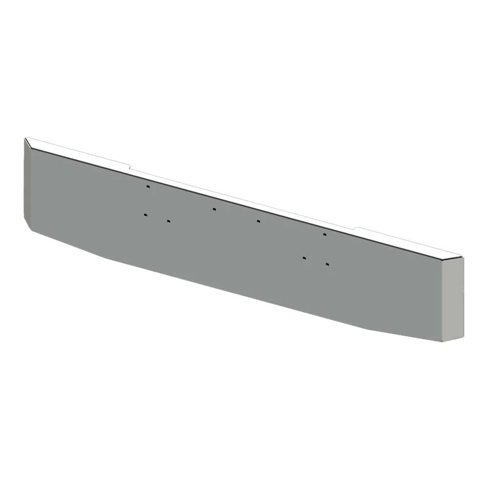 22" Tapered Mitered End Chrome Bumper for Peterbilt 357, 378, 379