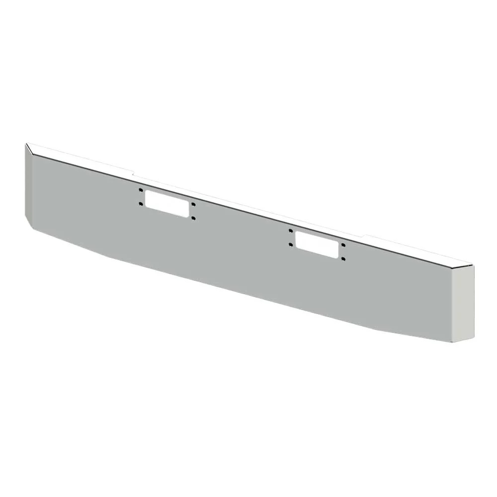 22" Tapered Mitered End with Tow Holes Chrome Plated Bumper for Peterbilt 359