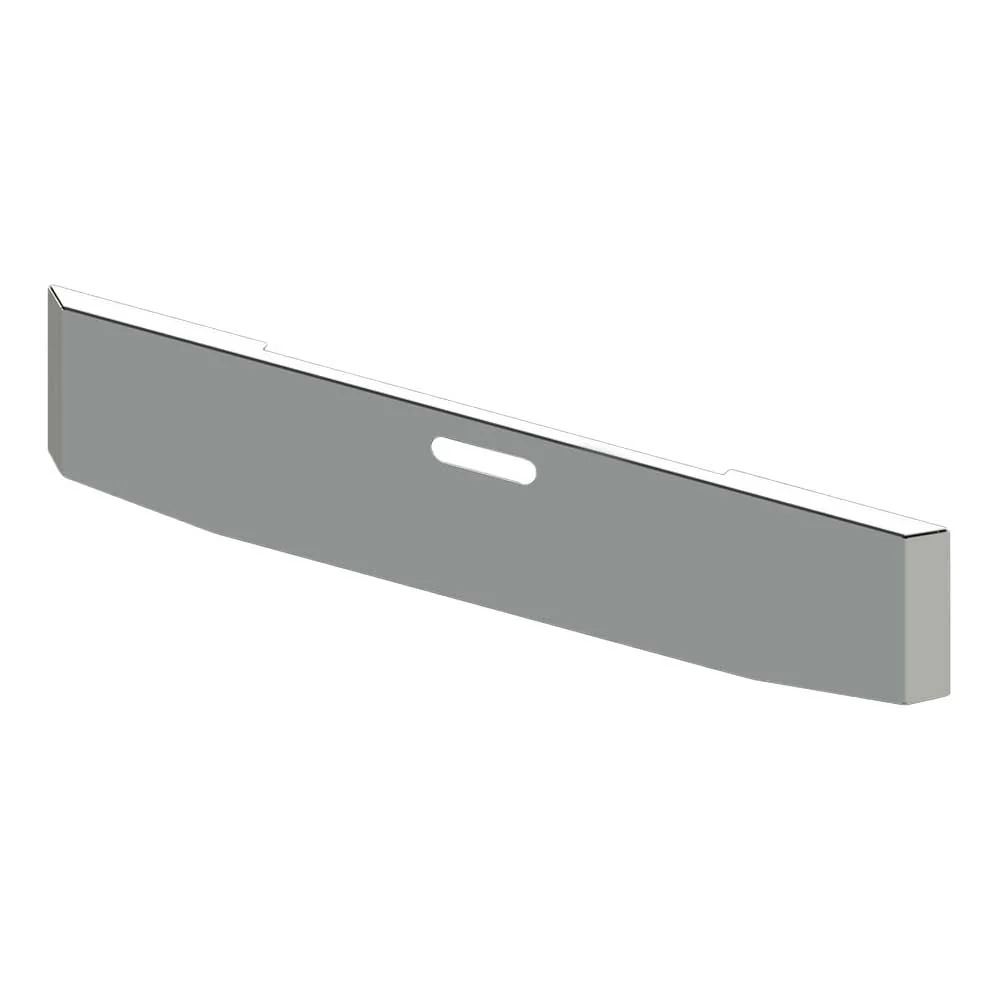 22" Tapered Mitered End Blind Mount Chrome Bumper with Tow Hole for Freightliner Classic 1994-2003