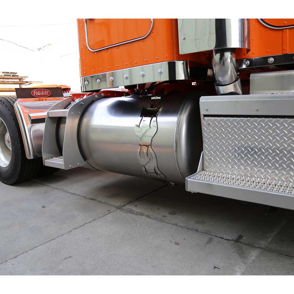 23" Peterbilt 14 Gauge Stainless Steel Flame Fuel Tank Replacement Straps - Image 3