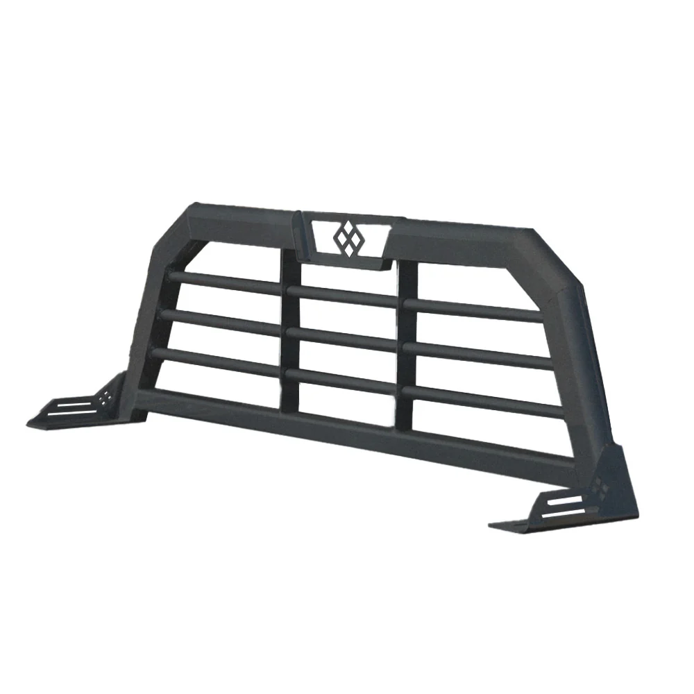 23X73 Textured Black Merritt Cab High Pick-Up Horizontal Bar Headache Rack "“ Ram Raptor