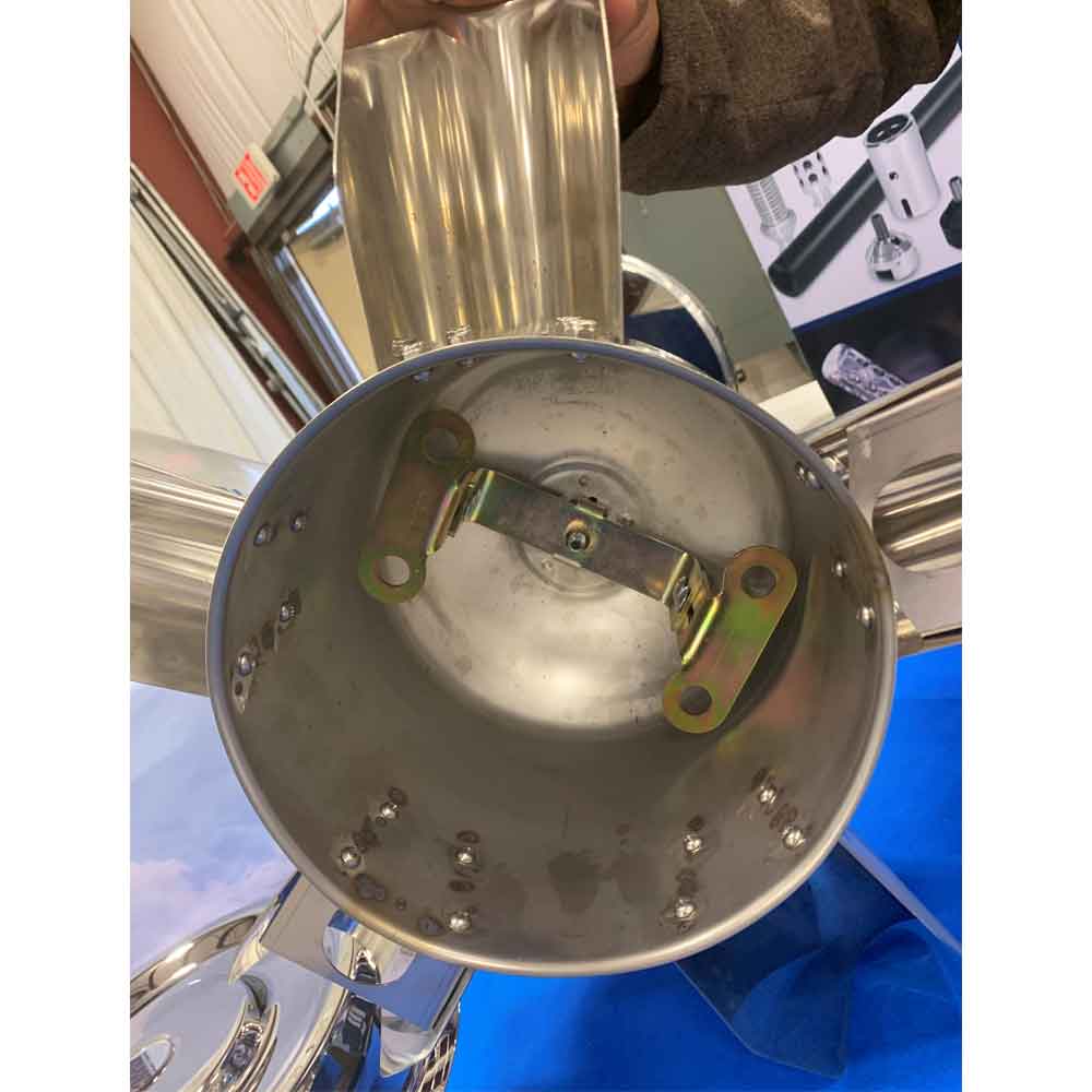 24-1/2" Universal Stainless Steel Mag 5/8" Rear Axle Cover - Image 2