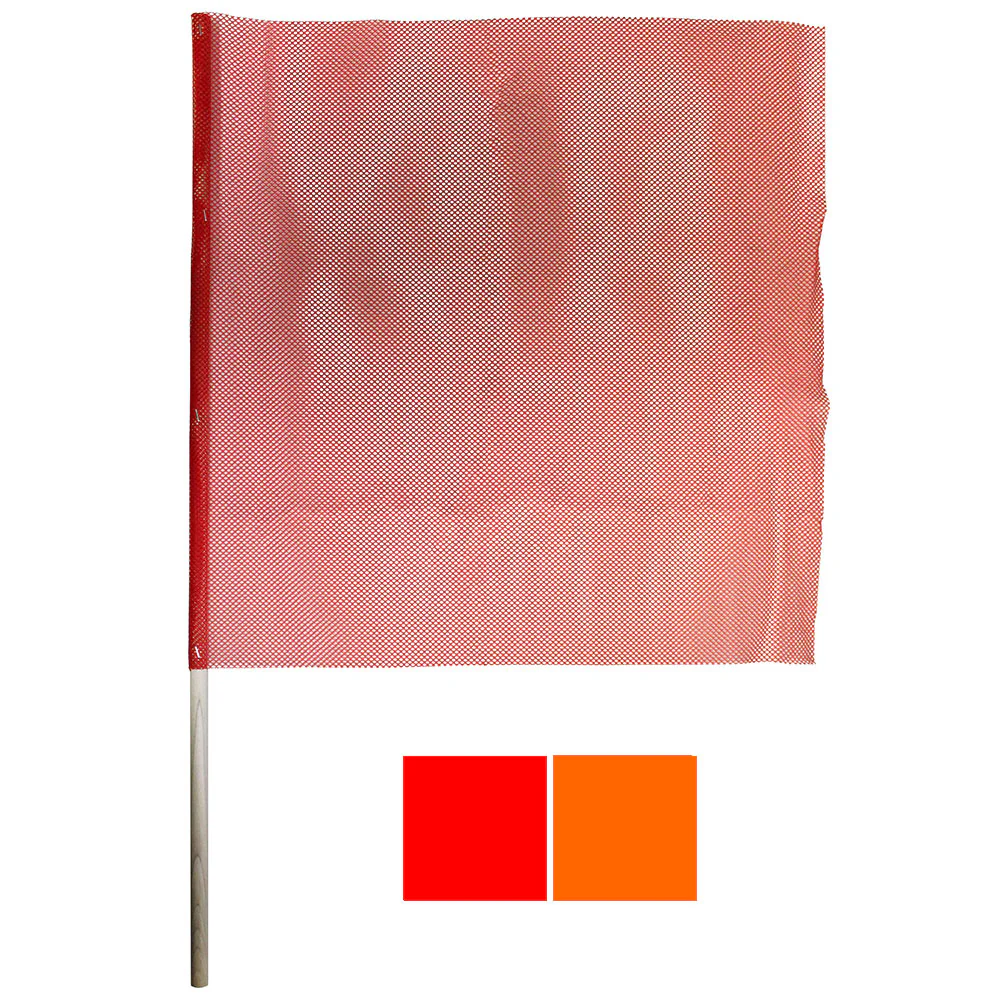 24" x 24" Mesh Flag with 3' Pole - Image 2