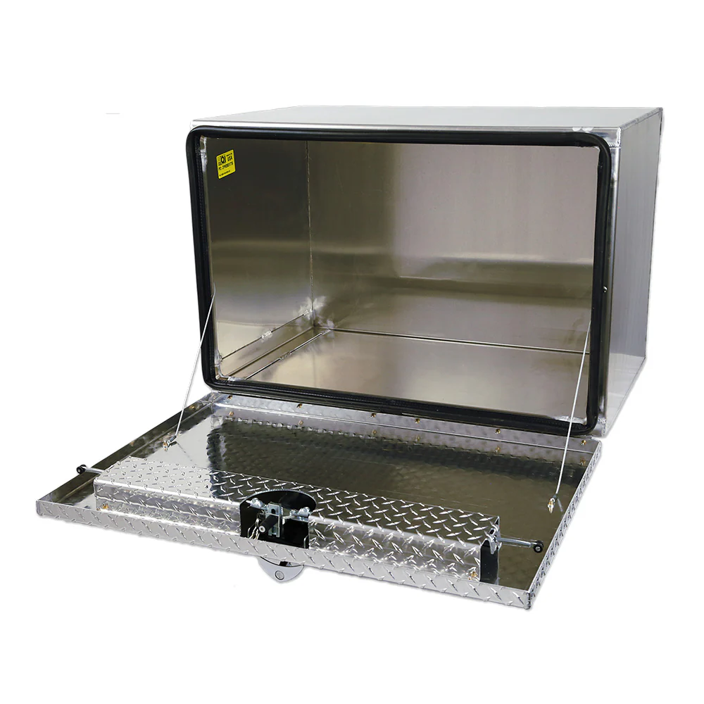 24" x 24" x 36" Aluminum Box with Single Drop Door with Lanyard - Image 2