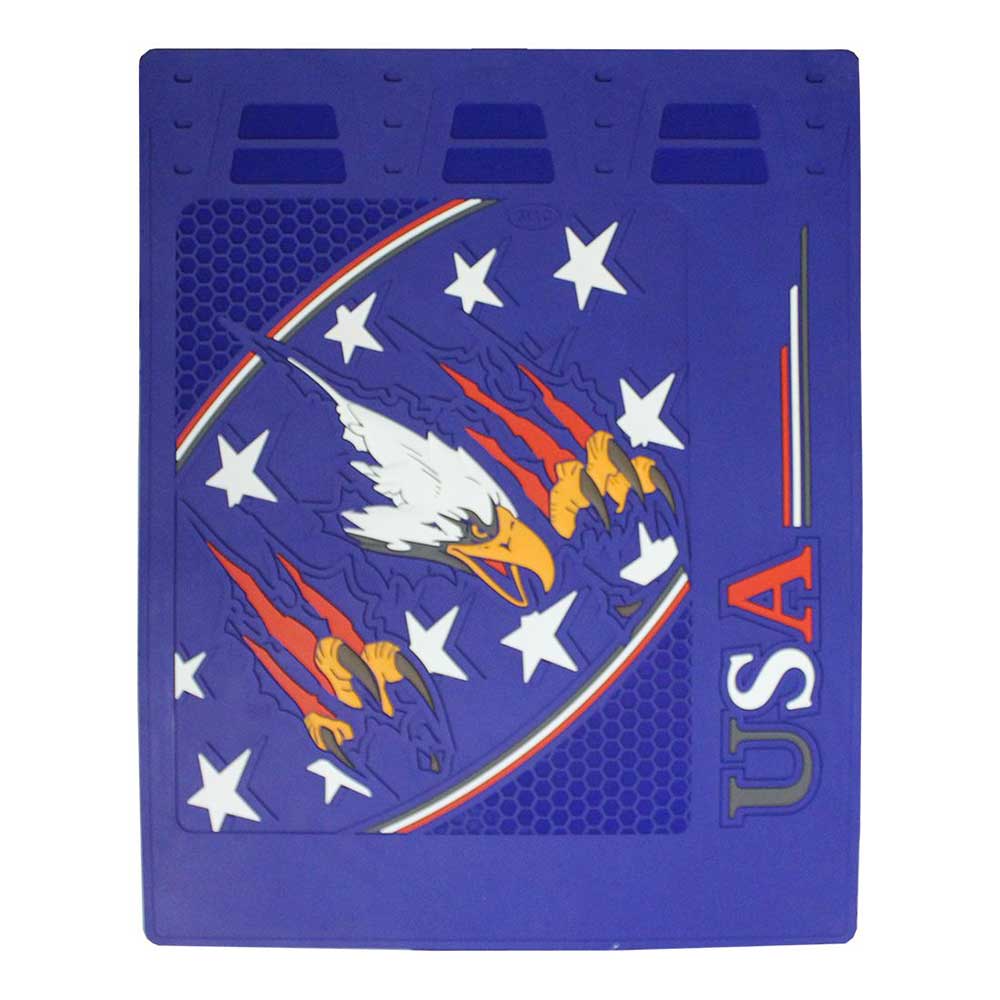 24" x 30" Blue Rubber USA Eagle Claw Mud Flaps (PR)