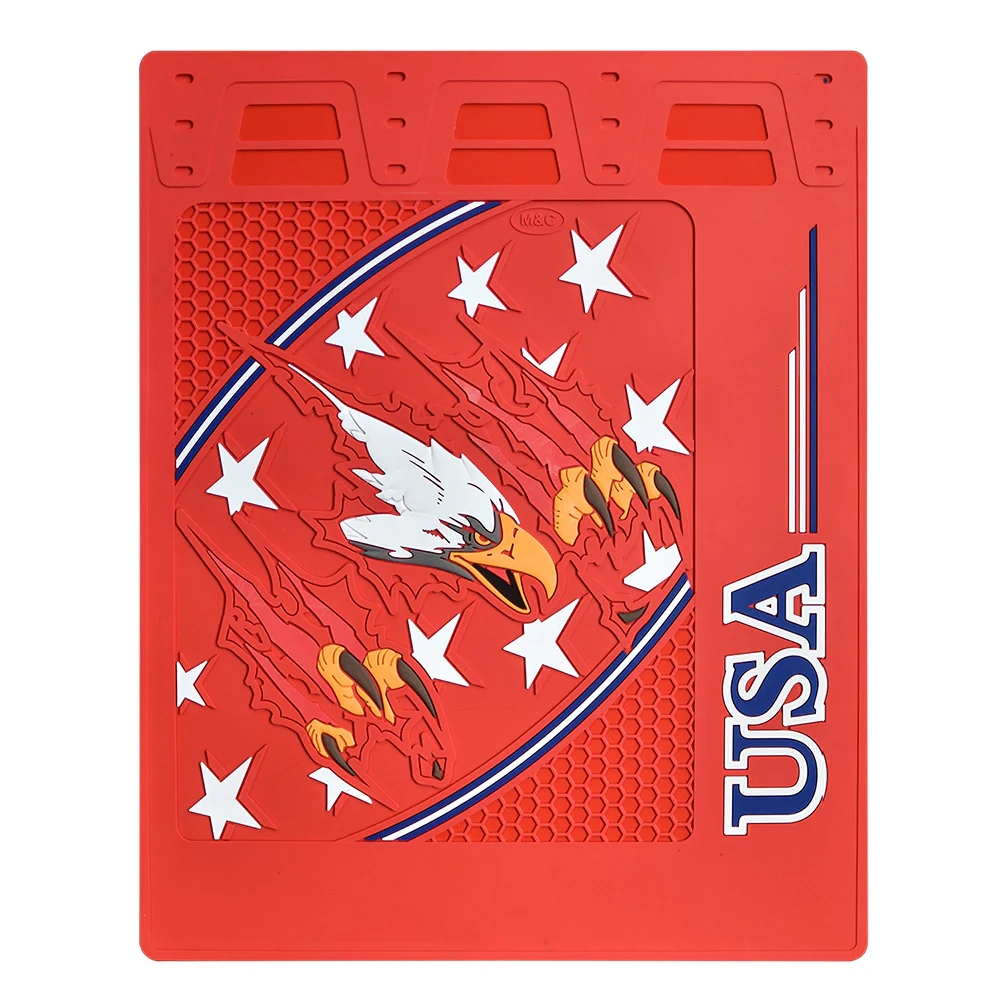 24" x 30" Red USA Eagle Claw Mud Flaps (PR)