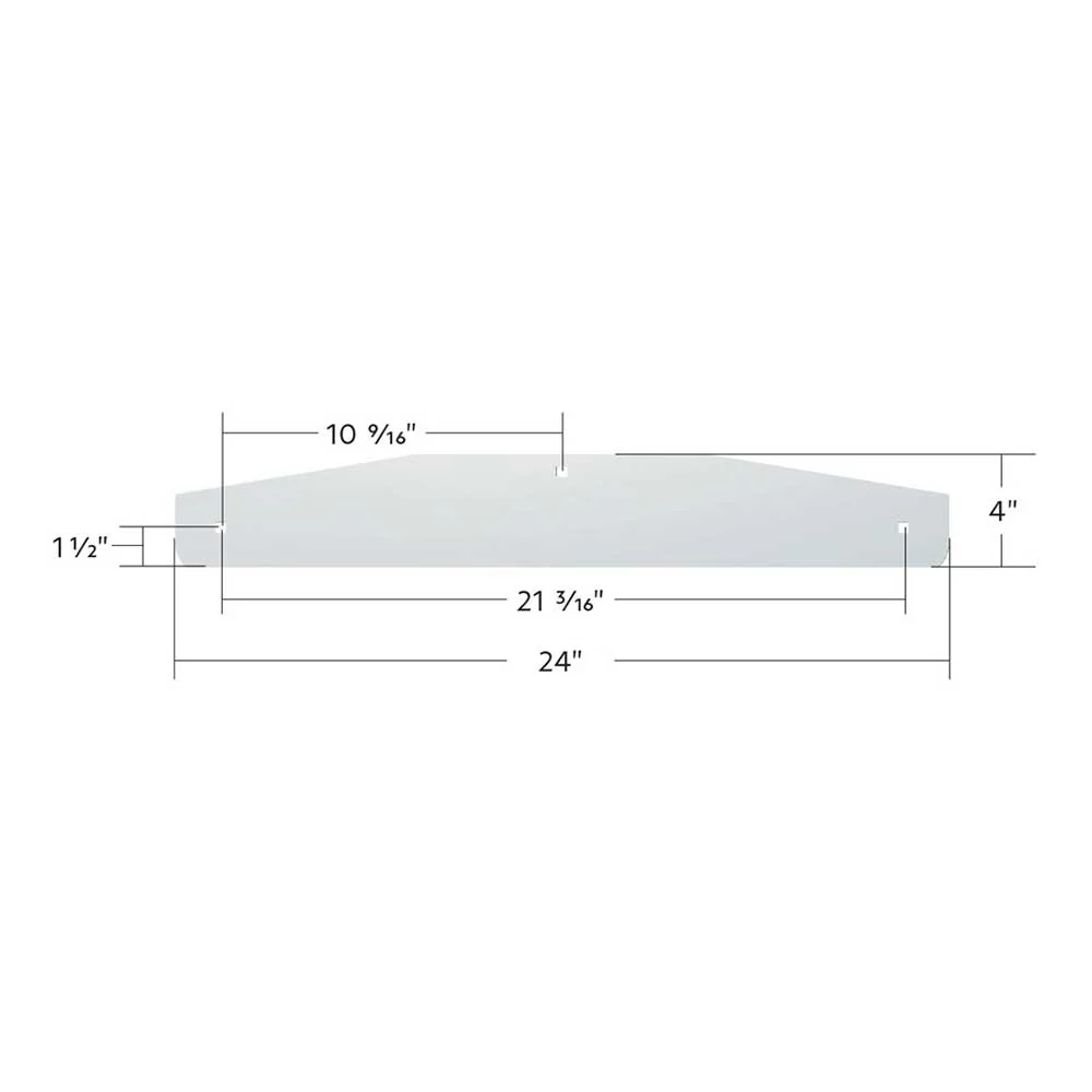 24" x 4" Stainless Steel Mud Flap Weight (PR) - Image 3