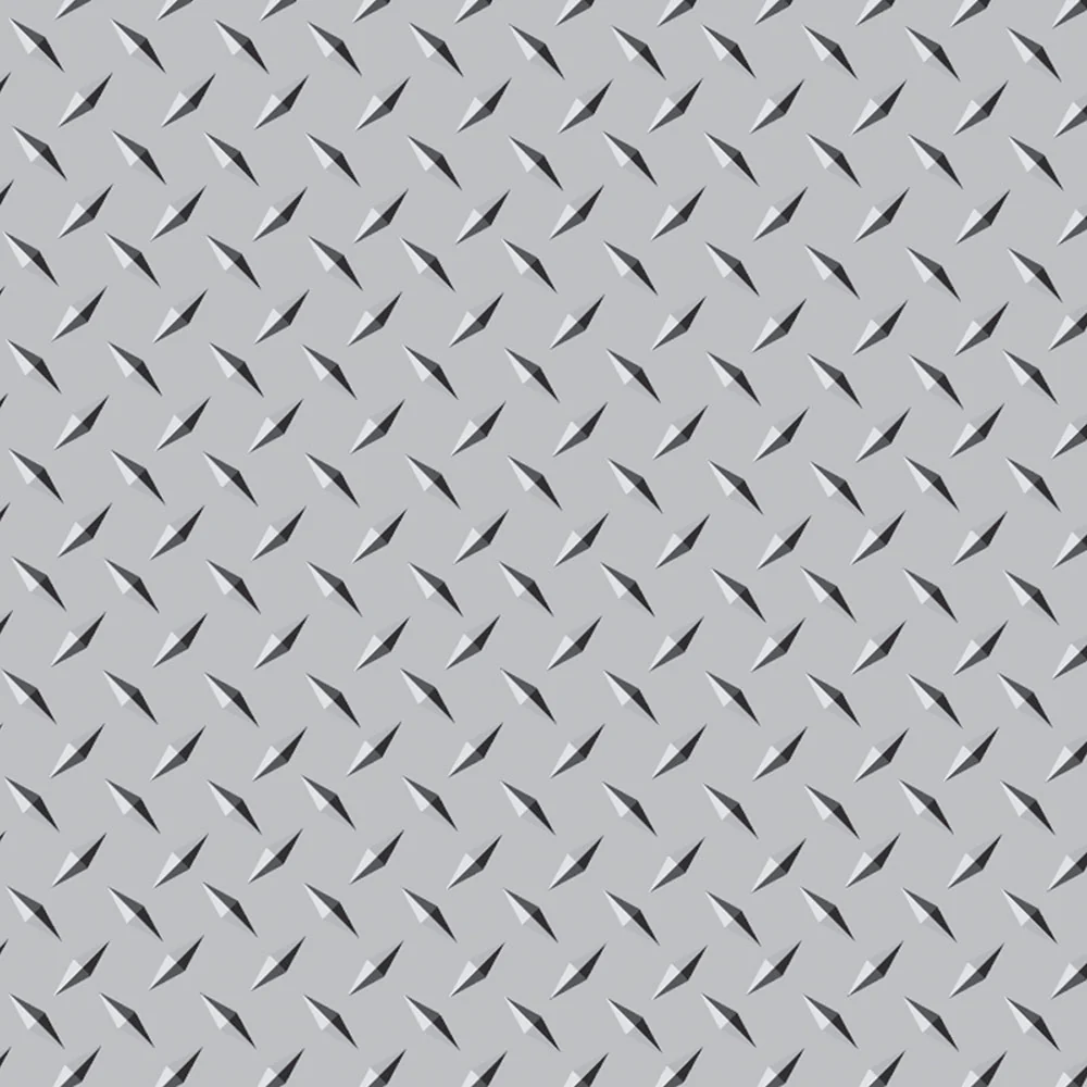 24" x 47" Decorative Chrome Diamond Plate - Image 2