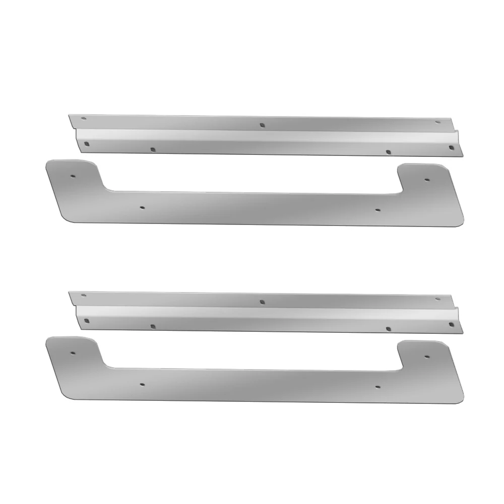 24" Stainless Steel U-Shape Mud Flap Weight with Back Plate (PR)