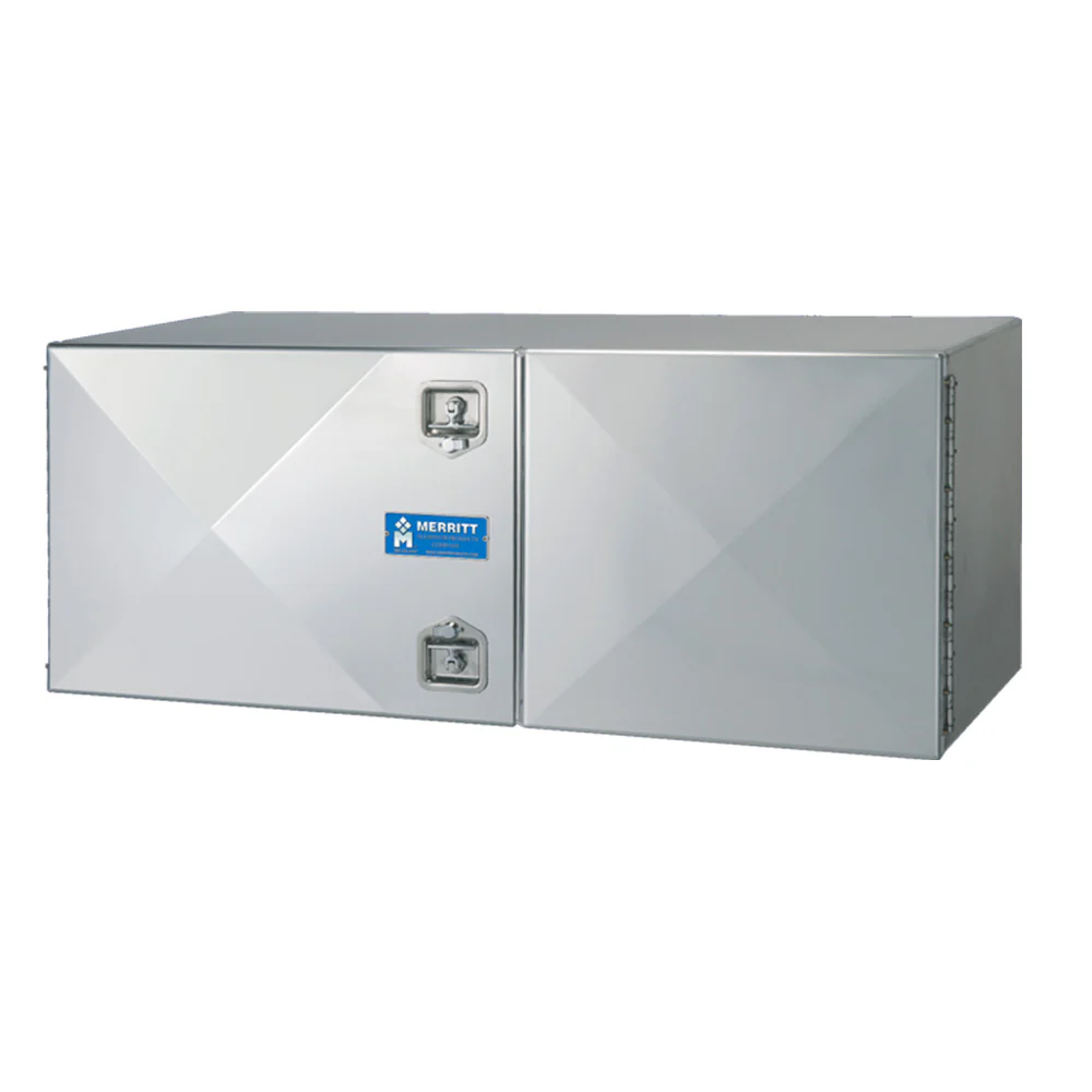 24" x 24" x 60" Smooth Double Door Aluminum Toolbox