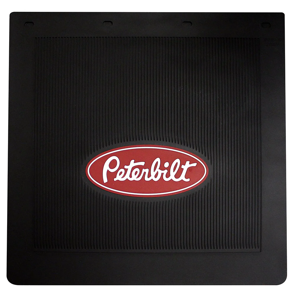24"W x 24"L Black Rubber Peterbilt Mud Flap (EA)
