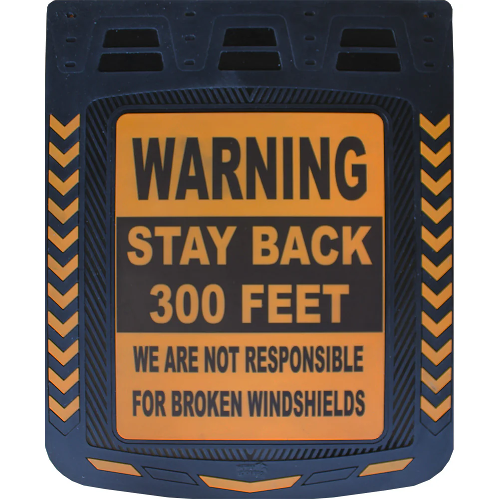 24"W x 30"L Warning Mud Flaps (PR)