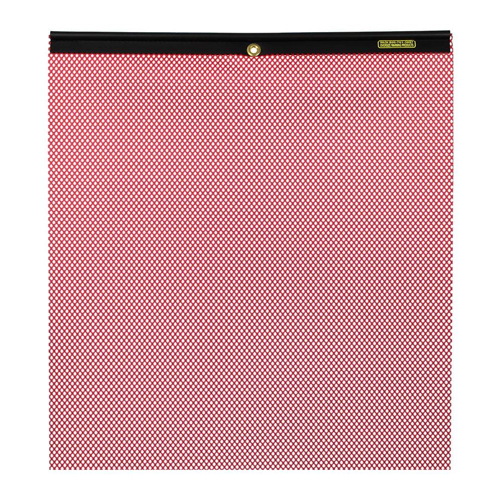 24"x 24" M-80 Red Warning Flag