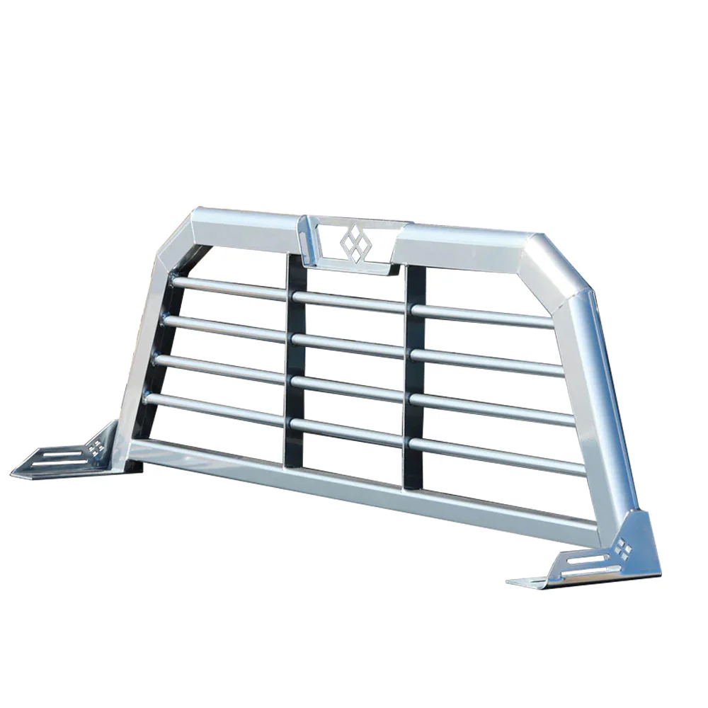 25X73 Gloss Aluminum Merritt Cab High Pick-Up Horizontal Bar Headache Rack "“ Ford SD - Image 2