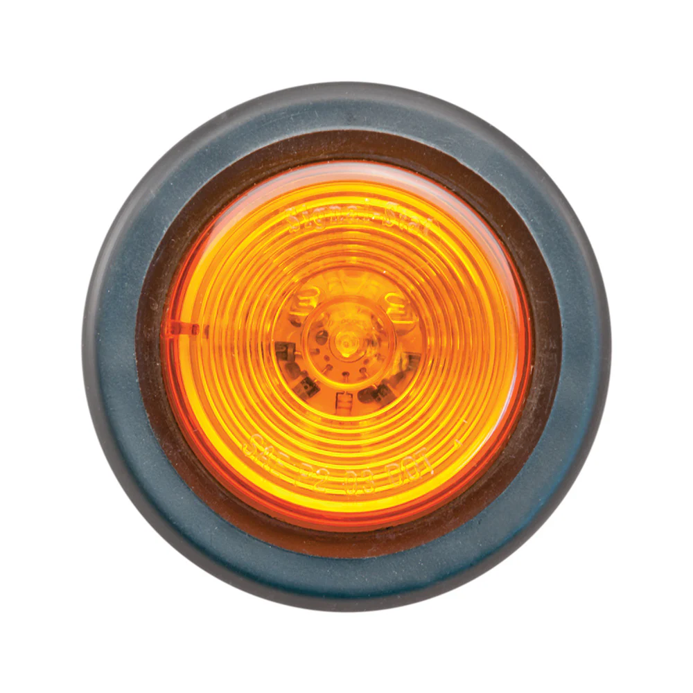 2" Round Marker Clearance Light with Grommet PL 10 Terminal - Image 3