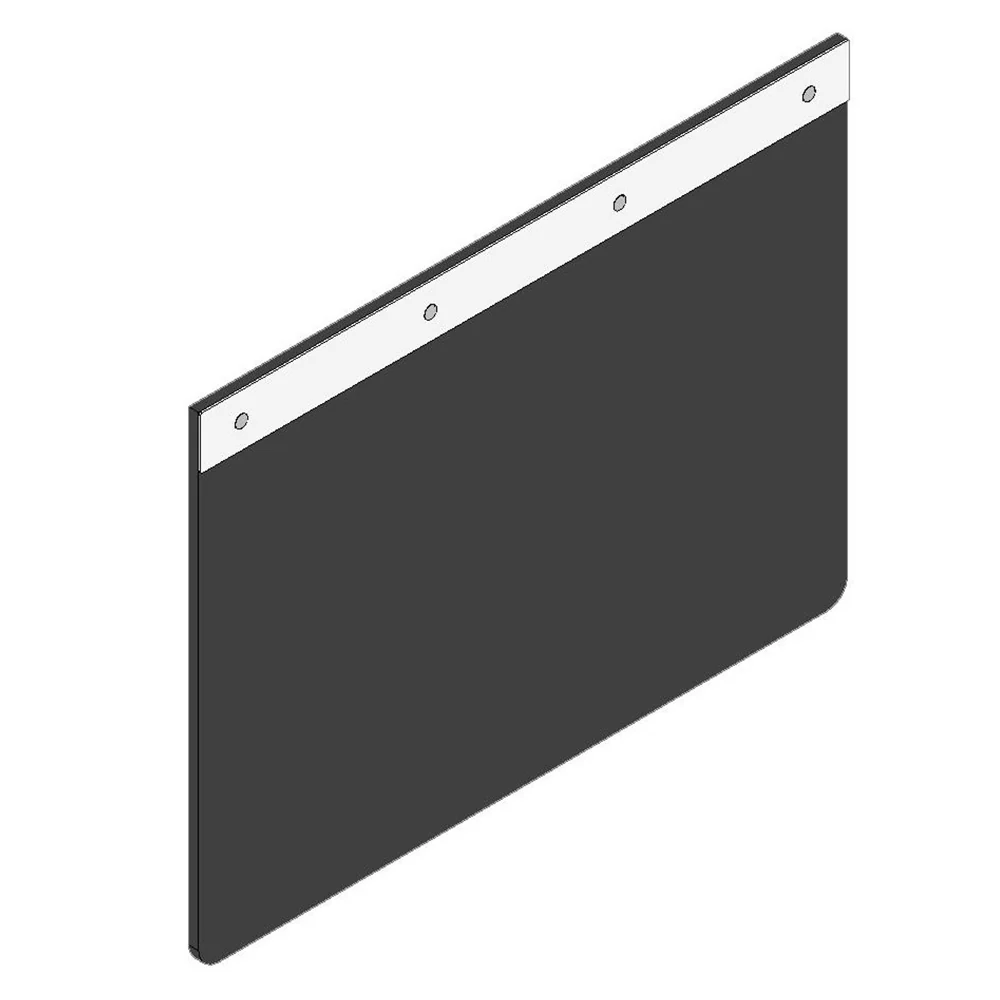 2"W x 24"L Stainless Steel Top Mud Flap Accents (PR) - Image 2