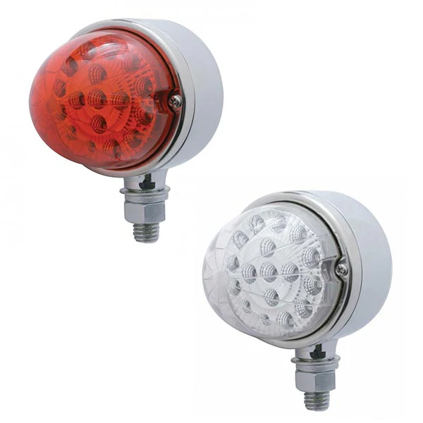 3-1/2" 17 LED Dual Function Reflector Single Face Watermelon Light - Image 2