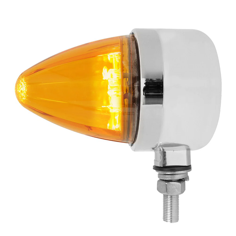 3-1/2" Amber 19 LED Watermelon Pedestal Light