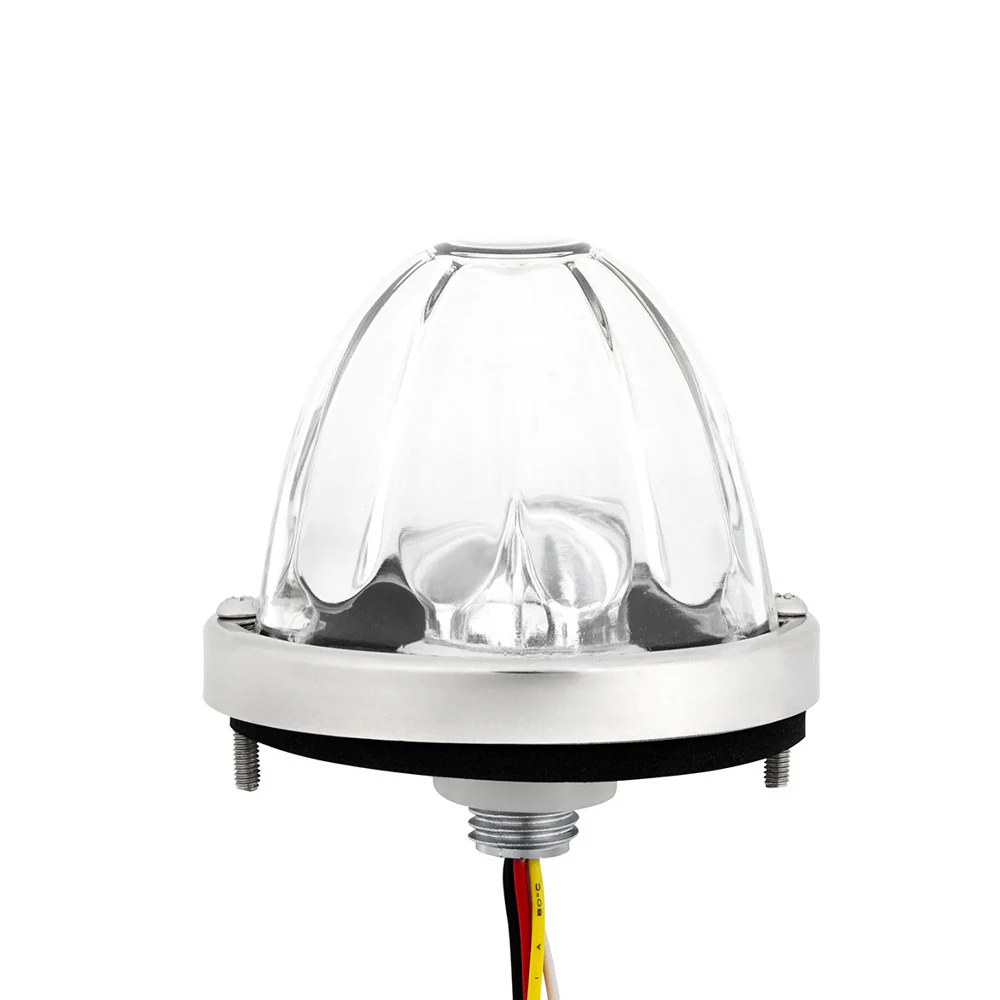 3-1/2" Double Fury 4 LED Clear Glass Watermelon Light - Image 10