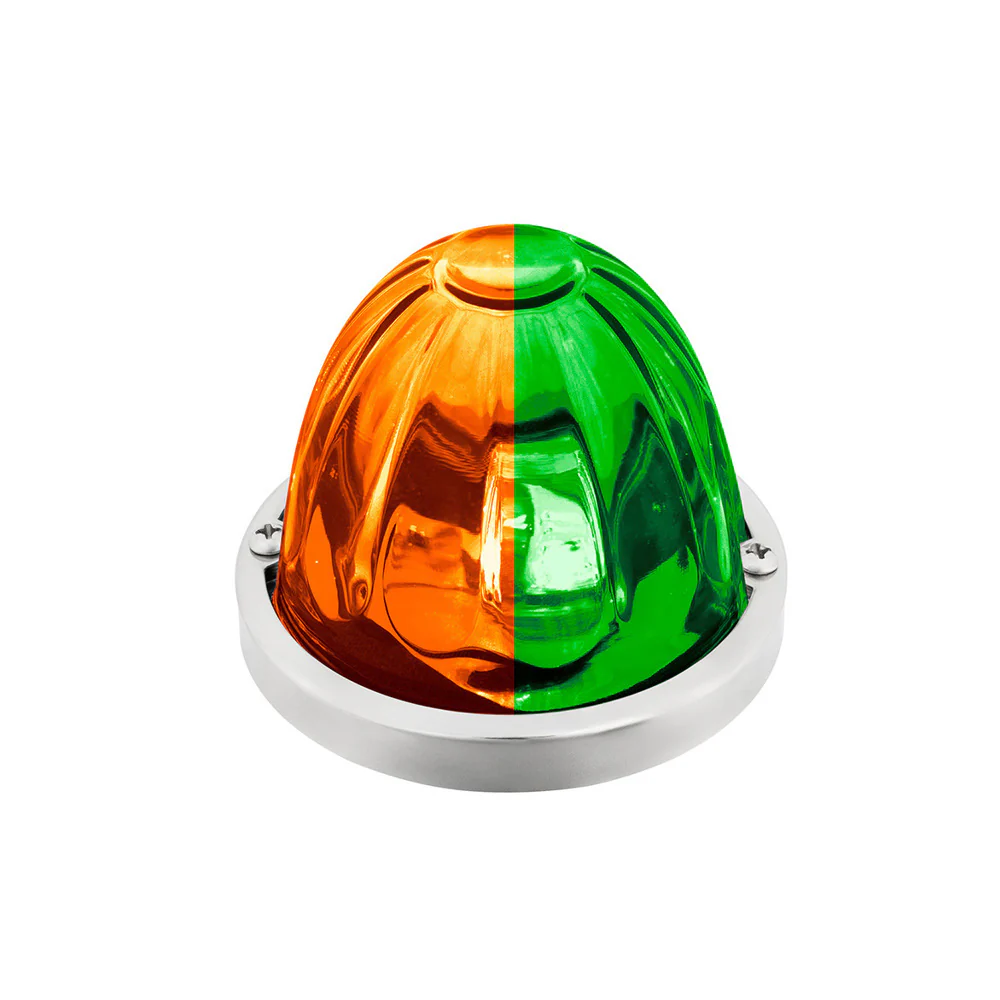 3-1/2" Double Fury 4 LED Clear Glass Watermelon Light - Image 11