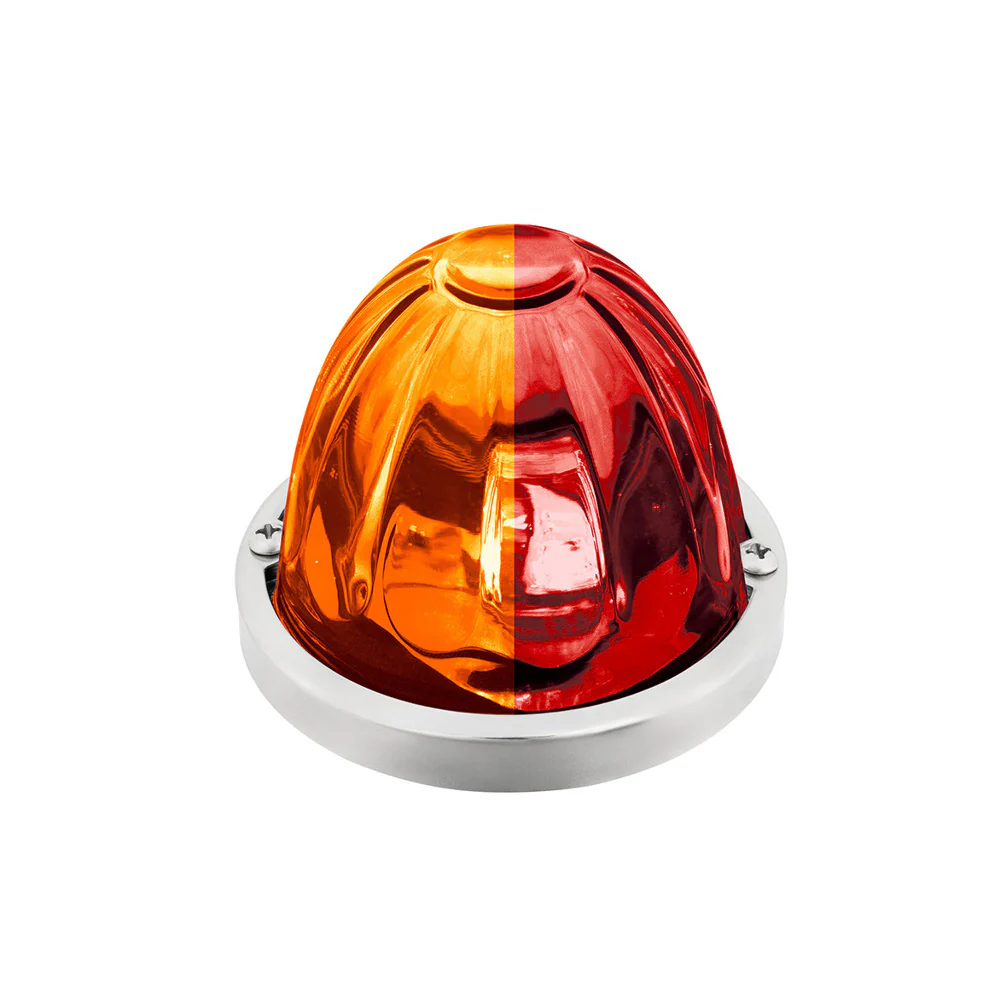 3-1/2" Double Fury 4 LED Clear Glass Watermelon Light - Image 12