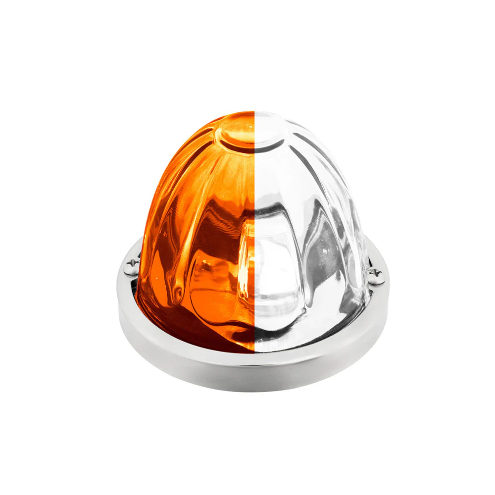 3-1/2" Double Fury 4 LED Clear Glass Watermelon Light - Image 13