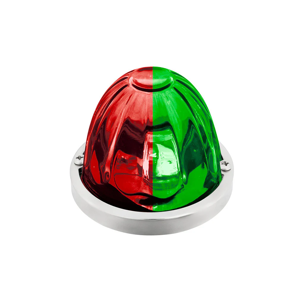 3-1/2" Double Fury 4 LED Clear Glass Watermelon Light - Image 15