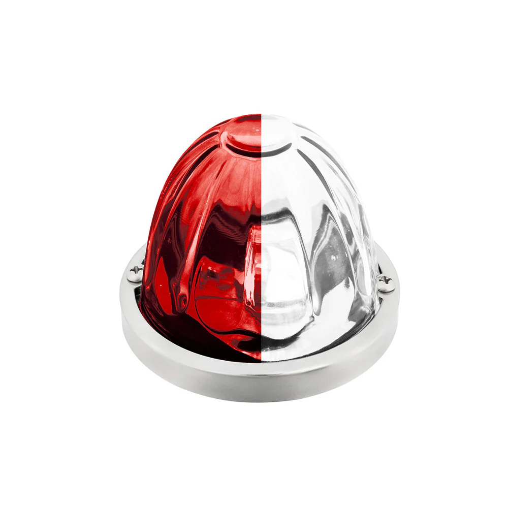 3-1/2" Double Fury 4 LED Clear Glass Watermelon Light - Image 16