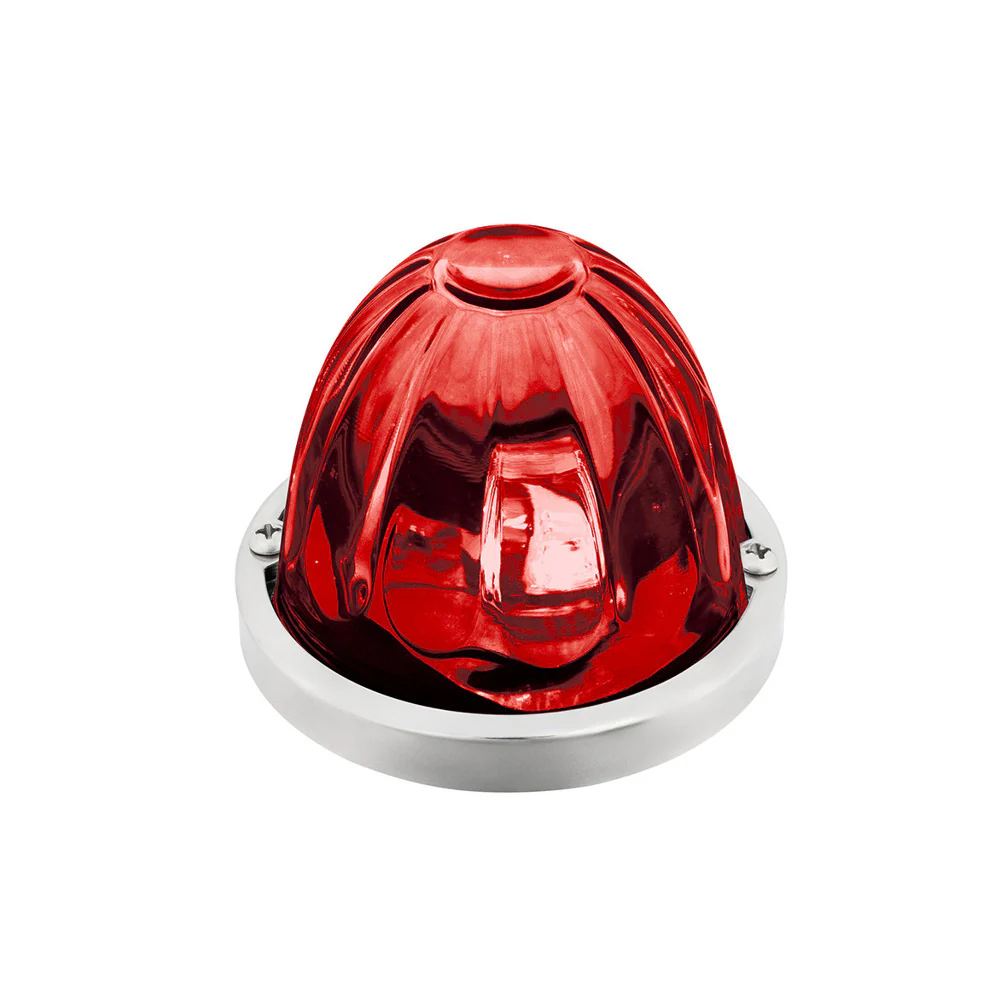 3-1/2" Double Fury 4 LED Clear Glass Watermelon Light - Image 3