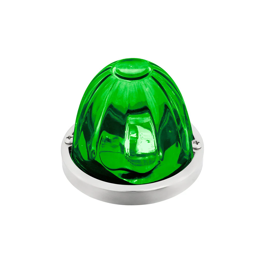 3-1/2" Double Fury 4 LED Clear Glass Watermelon Light - Image 5