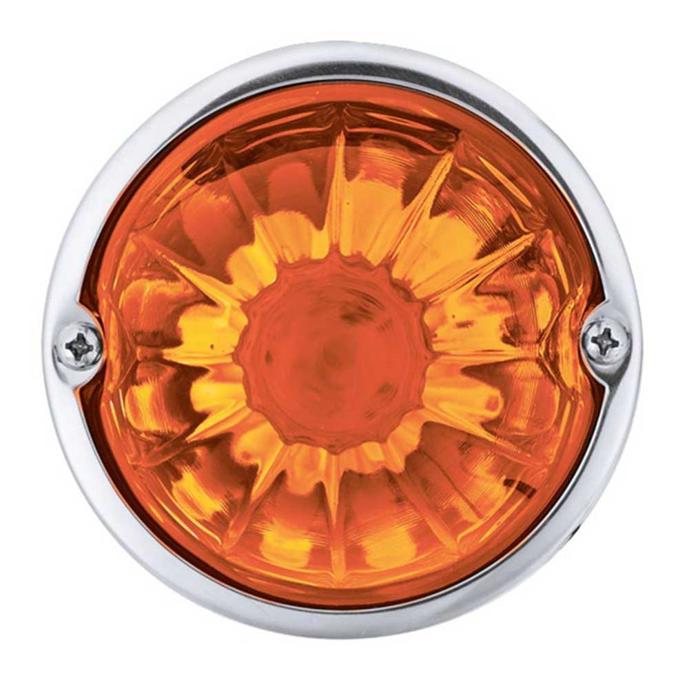 3-1/2" Glass Watermelon LED Light with Stainless Bezel Kit - Image 5