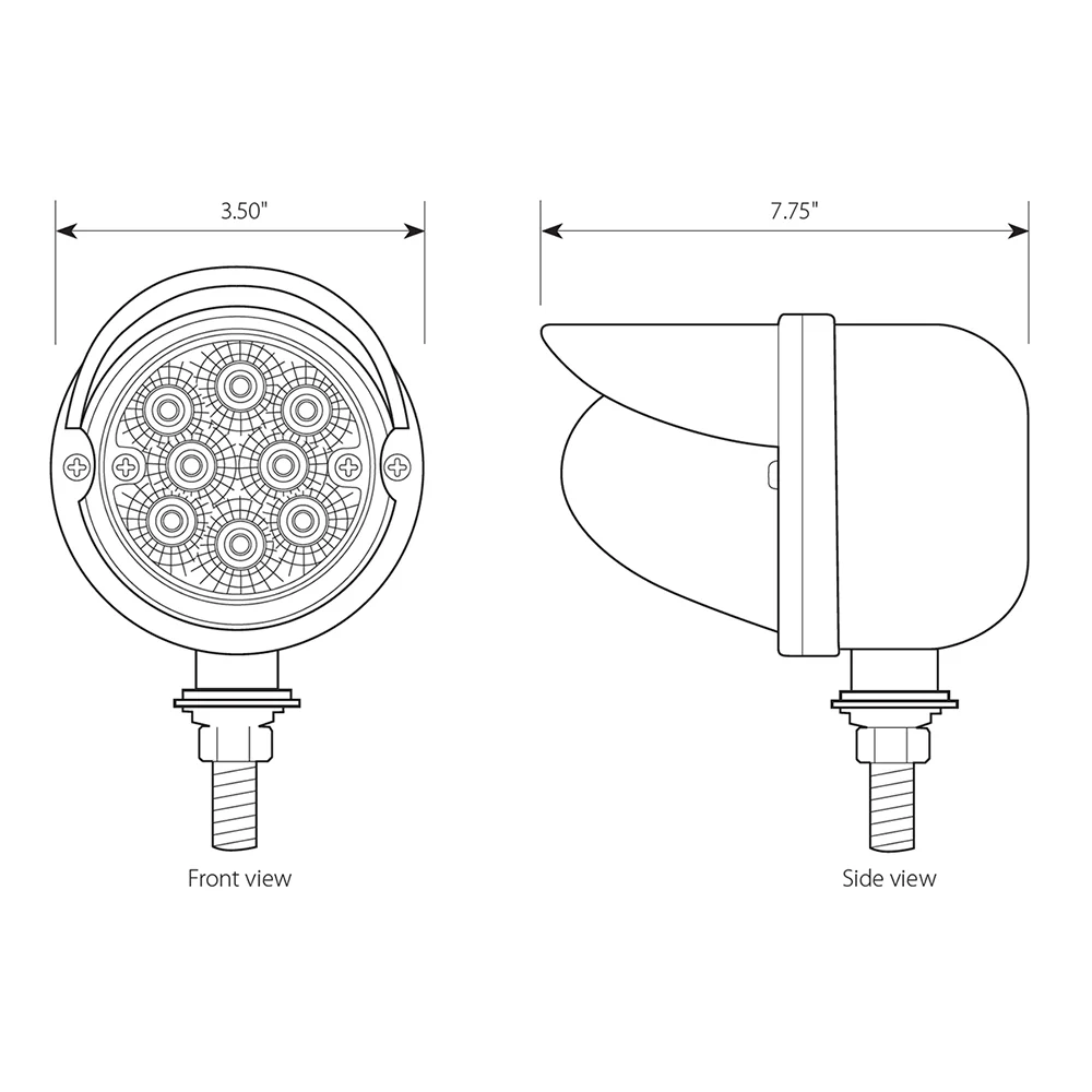 3-1/2" Spyder Single Face LED Light - Image 2