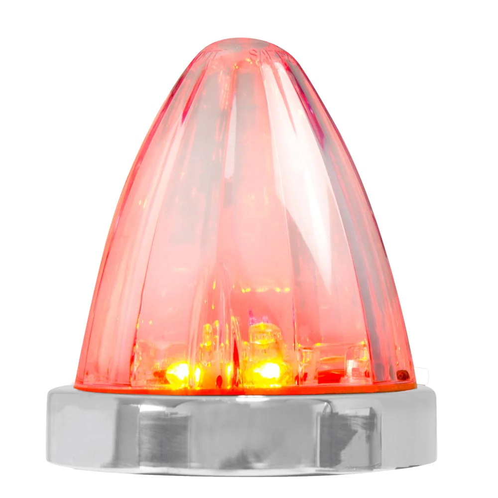 3-1/2" Watermelon LED Marker Light with SS Bezel - Image 4