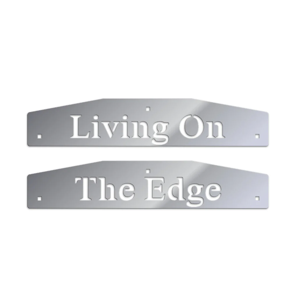 3-1/2" x 24" Stainless Steel Living On The Edge Mudflap Weight (PR)