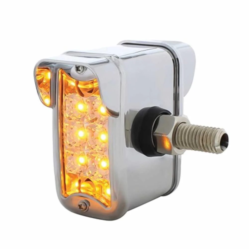 3-1/4" Double Face 10 LED Reflector Light with Vertical Visor - T Mount - Image 4