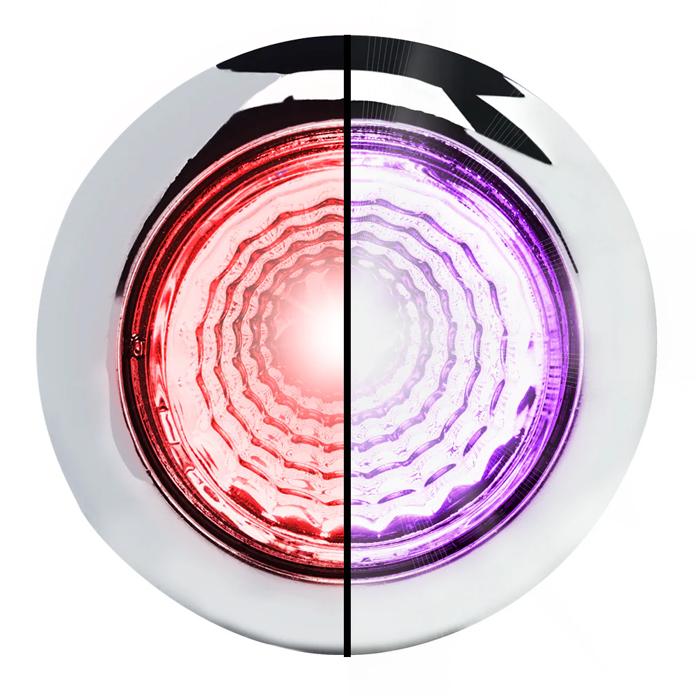 3/4" 1 LED Dual Revolution Mini Light with Reflector - Image 8