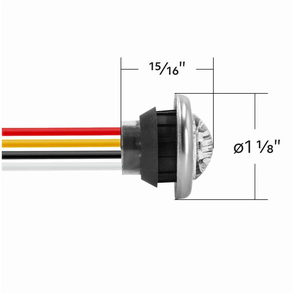 3/4" 2 LED Mini Double Fury Dual Color Marker Light - Image 30