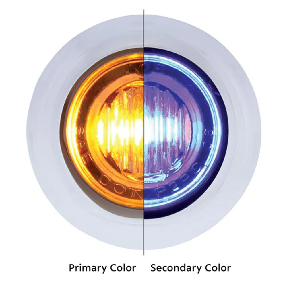 3/4" 3 LED Mini Double Fury Dual Color Marker Light - Image 3