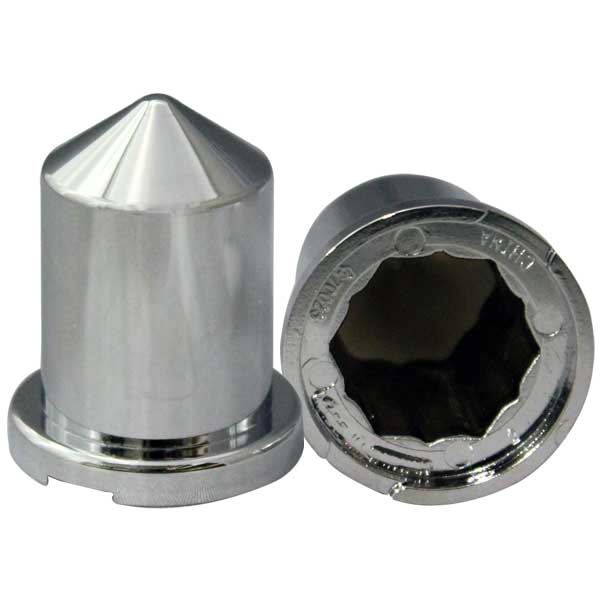 3/4" or 18mm Chrome Pointed Top Hat Nut Cover