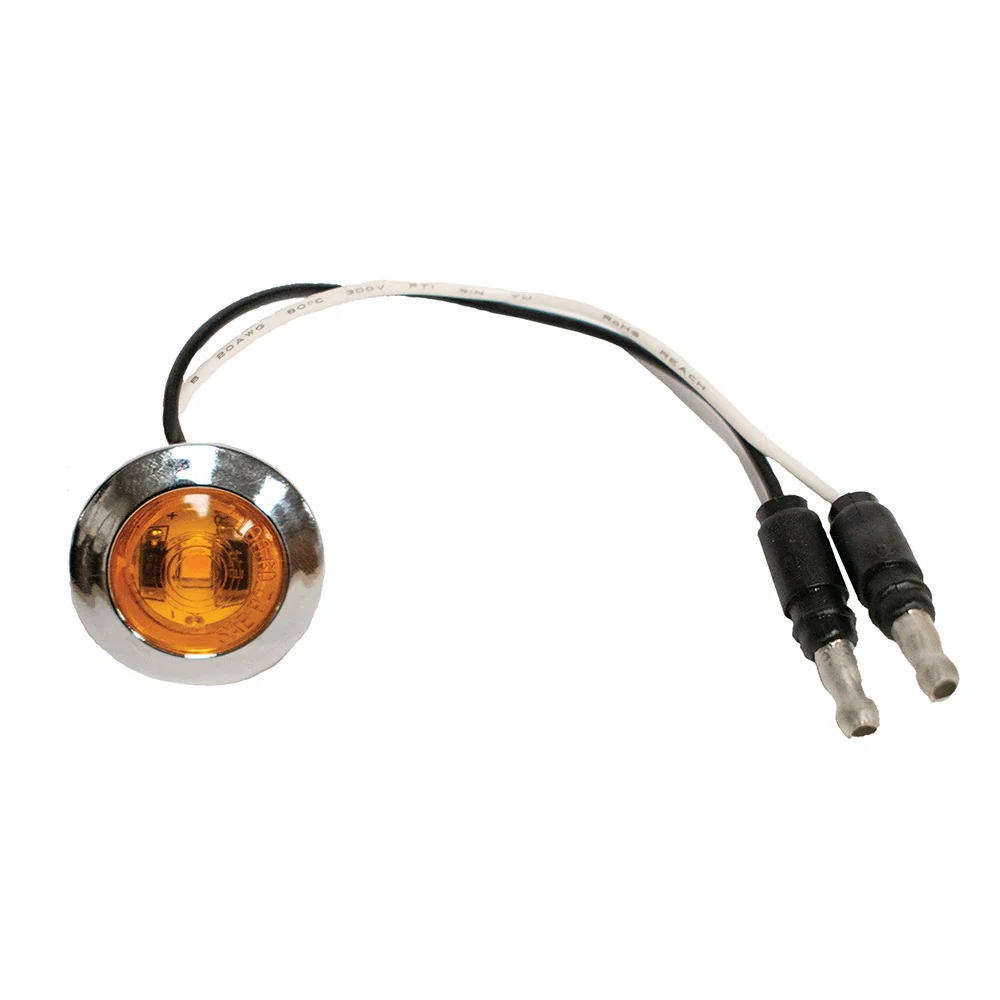 3/4" Round Amber/Amber LED