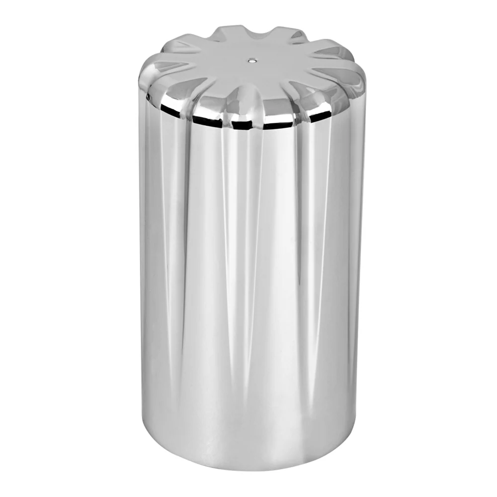 3-7/8" 33mm Chrome Plastic Flat Top Torx Lug Nut Cover - Push On
