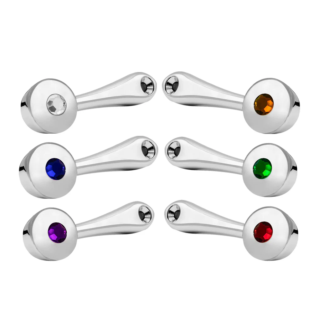 3/8" Square Adapter Chrome Jeweled Window Crank