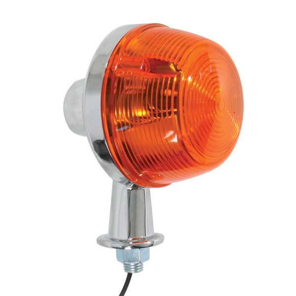 3" Amber Honda Pedestal Light 1-1/8" Arm 2 Wire