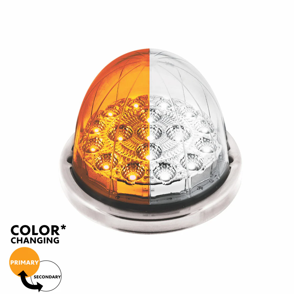 3" Double Fury 17 LED Watermelon Clear Lens w/ SS Bezel Kit - Image 12