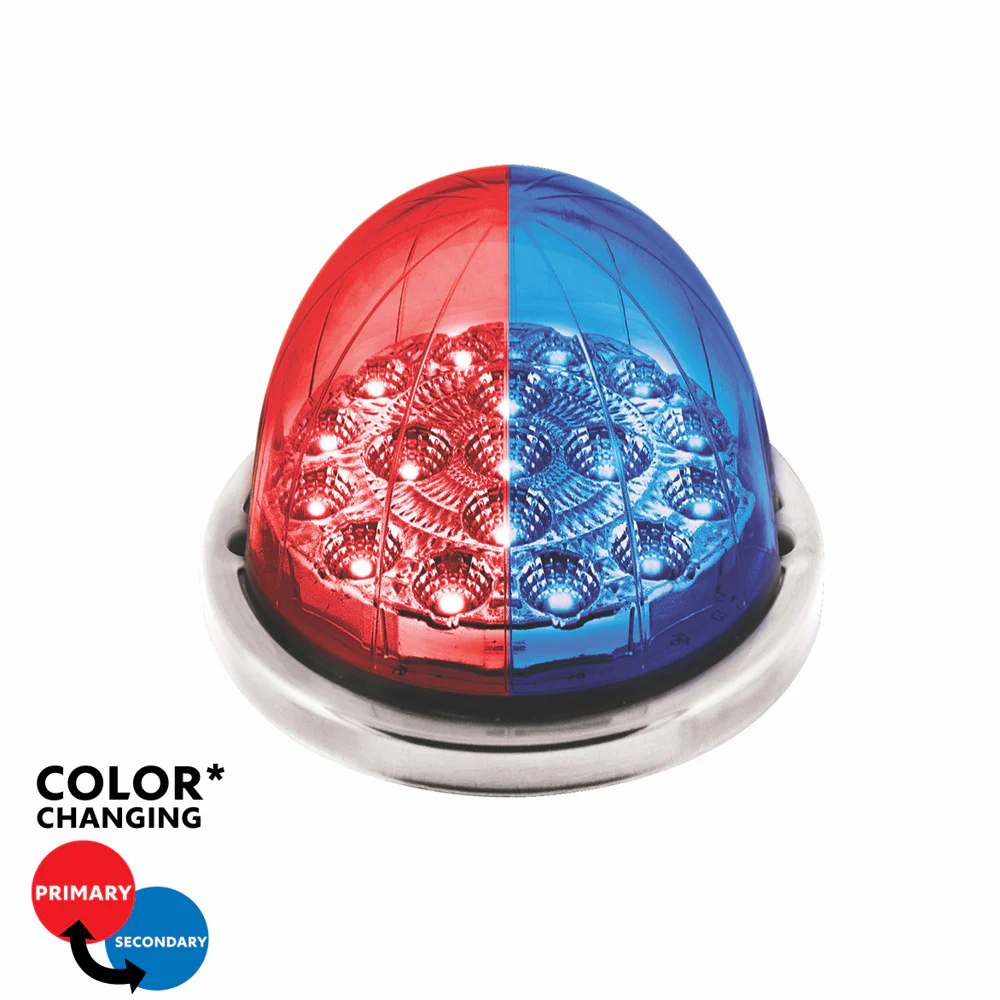 3" Double Fury 17 LED Watermelon Clear Lens w/ SS Bezel Kit - Image 13