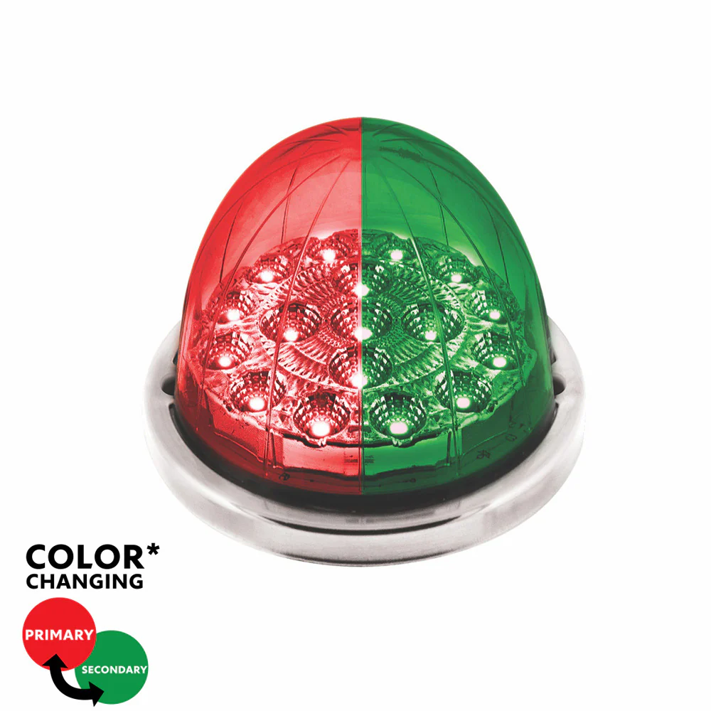 3" Double Fury 17 LED Watermelon Clear Lens w/ SS Bezel Kit - Image 14