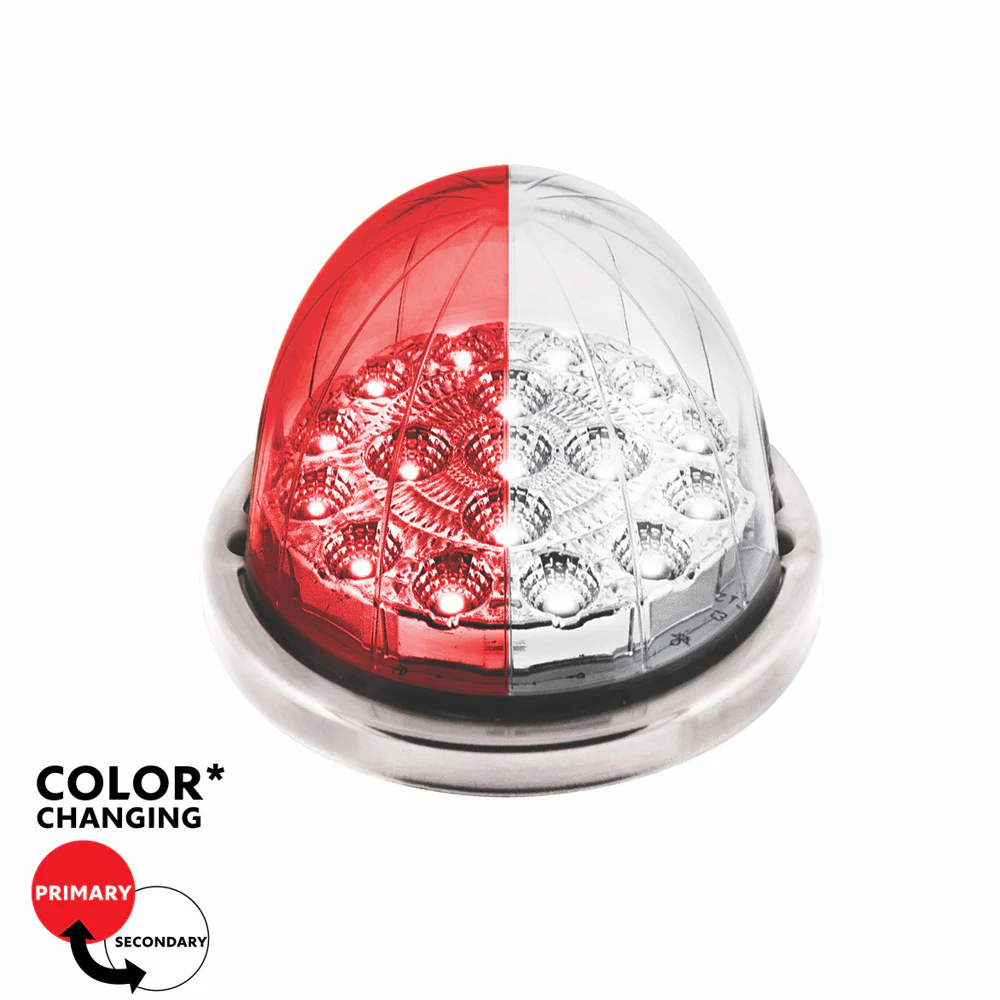 3" Double Fury 17 LED Watermelon Clear Lens w/ SS Bezel Kit - Image 15