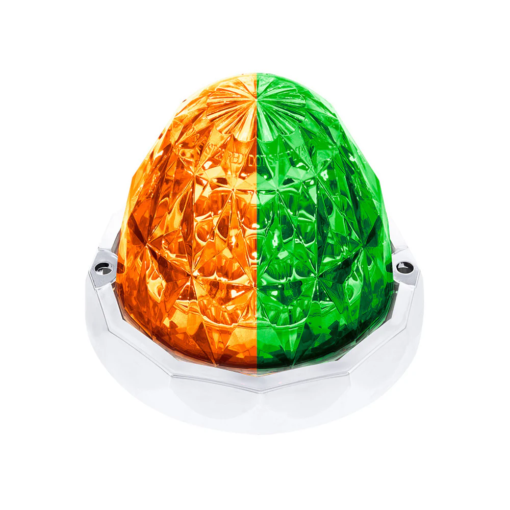 3" Double Fury Clear Lens 19 LED Crystal Watermelon Light with Bezel - Image 20