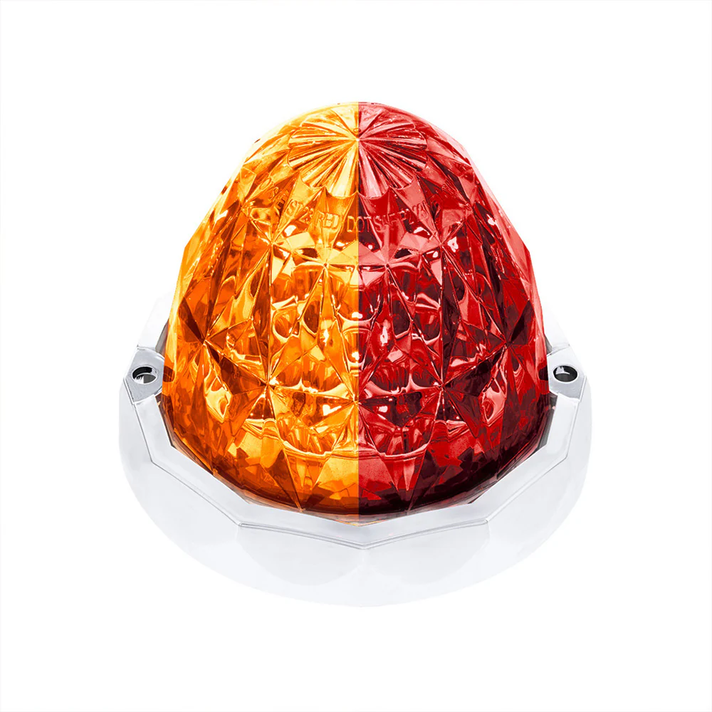 3" Double Fury Clear Lens 19 LED Crystal Watermelon Light with Bezel - Image 21