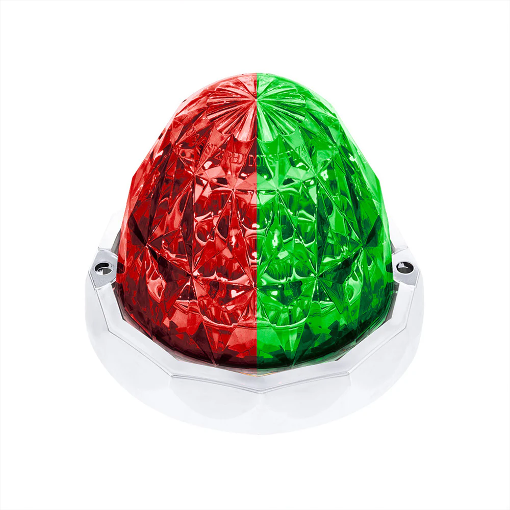 3" Double Fury Clear Lens 19 LED Crystal Watermelon Light with Bezel - Image 24